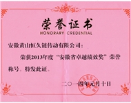 13年 安徽省卓越绩效奖